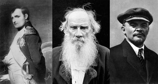 Наполеон, Толстой и Ленин